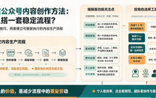 微信公众号内容创作方法：从选题、写稿到排版，怎么搭一套稳定流程？