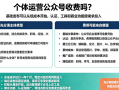 2026个体运营公众号收费吗？