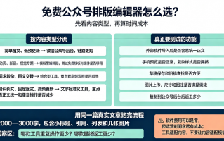 公众号排版编辑器免费的有哪些？从实际需求看怎么选