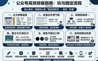 公众号文章排版注意事项：我踩过的坑和现在的固定流程