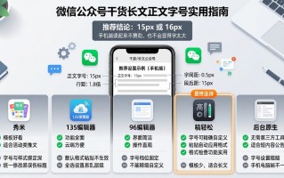 2026权威精选 微信公众号正文多少号字体？