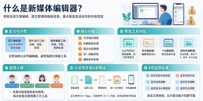 什么是新媒体编辑器?新媒体编辑器主要有哪些功能?-第1张图片 什么是新媒体编辑器?新媒体编辑器主要有哪些功能?-第1张图片